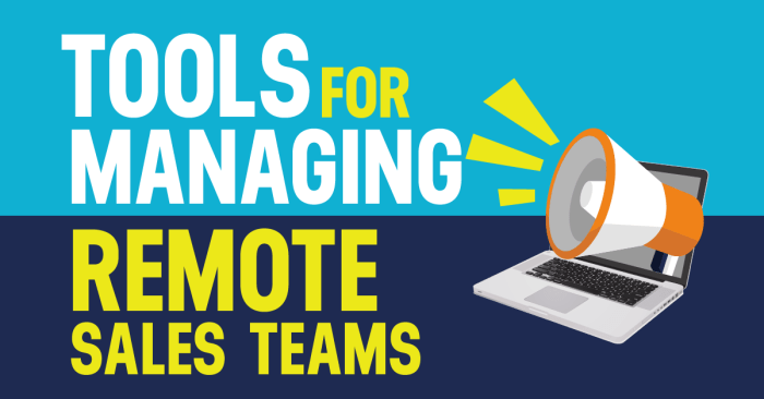 Sales managing teams remote tools